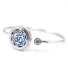 crystal stainless steel islam muslim Allah locket bangle