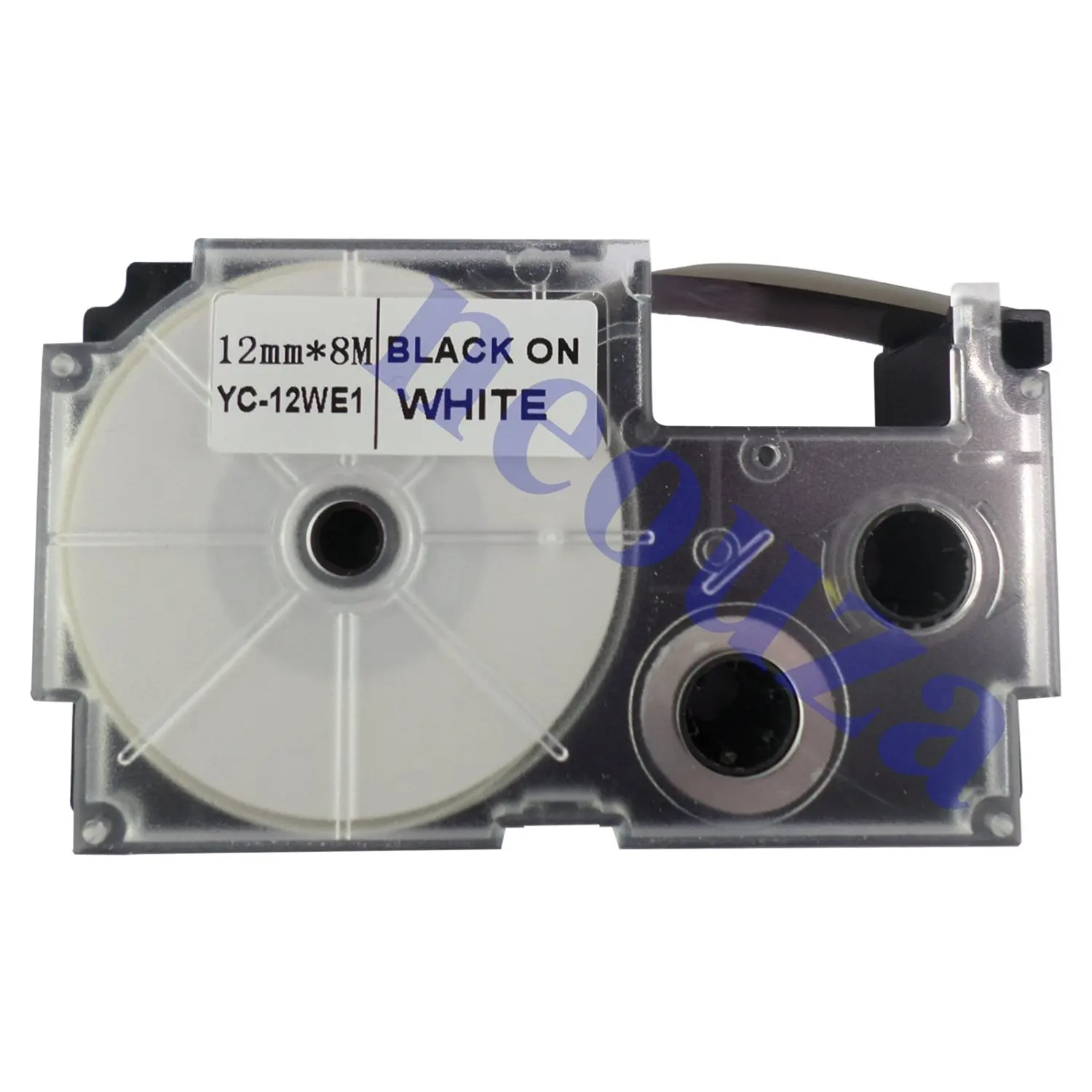 Compatible for Casio EZ-Label Printer Tape 12mm Black on White XR-12WES LABEL IT!