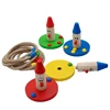 Cartoon Sports Wooden Ring Toss Game Set for kids toys