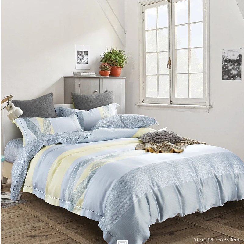 Kosmos Hot Sale Flower Printed Bed Linen 4 Pcs Duvet Cover Set