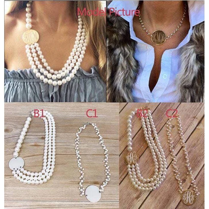 

Wholesale Monogrammed Silver Layer Chains Nice Choker Women Jewelry Necklace, Pink