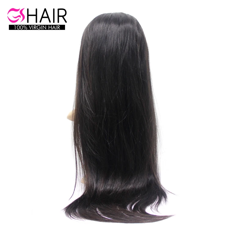 

100% natural brazilian hair glueless lace wigs 130% 150% 180% density straight hair full lace wig with baby hair