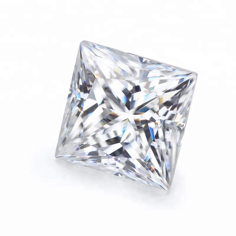 

Starsgem High Quality VVS Princess Cut Super White 5.5mm princess cut de color moissanite