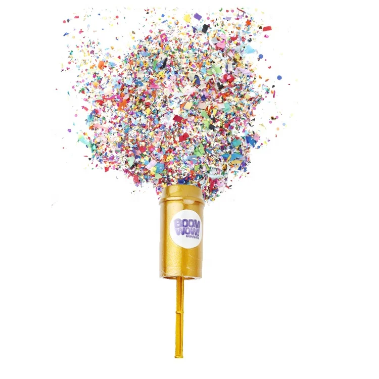 Boomwow New Arrival Cheap Price Beautiful Unique Wedding Party Poppers Push Up Pops Confetti