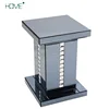 Modern crystal border mirrored furniture lamp table , crystal coffee table with smoked grey or white