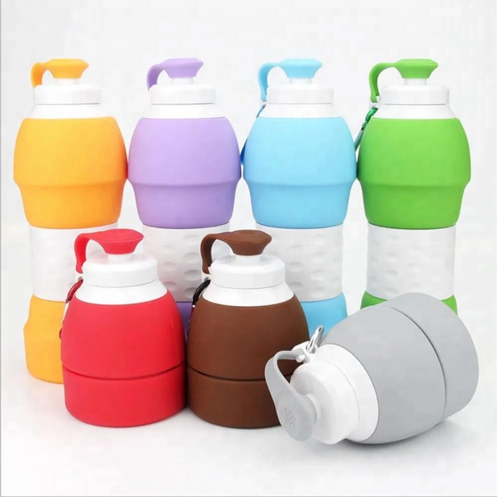 Novelty Durable Sports Collapsible Water Bottles Silicone Bottles ...