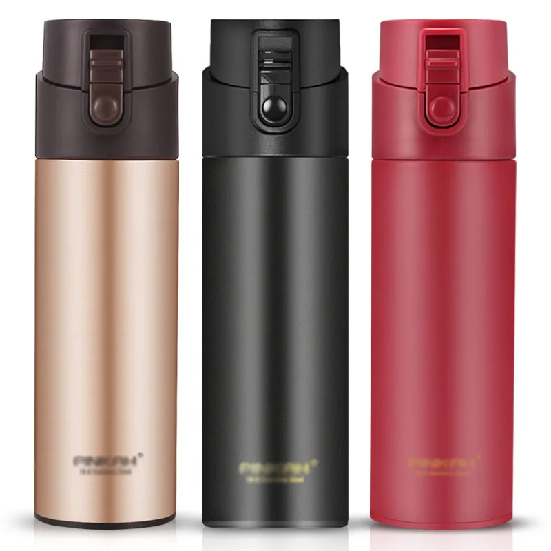 

Inverted Tea Infusion Thermos Bottle Tea Water Isolation Tumbler Business Cup, Black, red, gold , silver