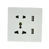 universal electrical outlet/usb wall socket With 2 USB charging Ports