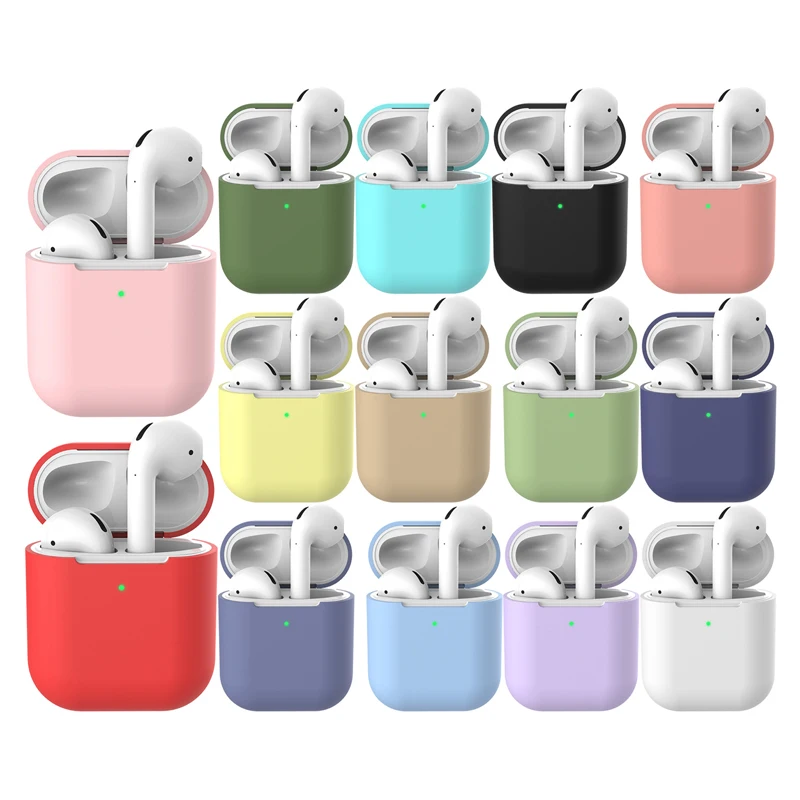 

For Airpod 2 Silicone Case Protective Cover Earphone i9S/i10/i10s/i10 max/i11/i12/i13 Tws charging box Case