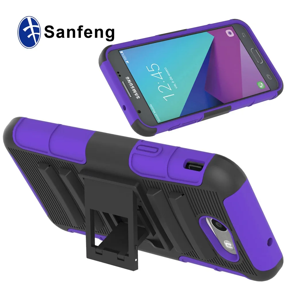 

Phone accessories double shockproof design protective kickstand case for Samsung J3 Pro, N/a