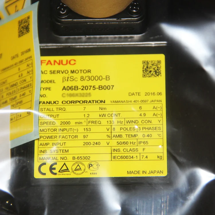 A06B-2075-B007 New gốc Fanuc AC servo motor