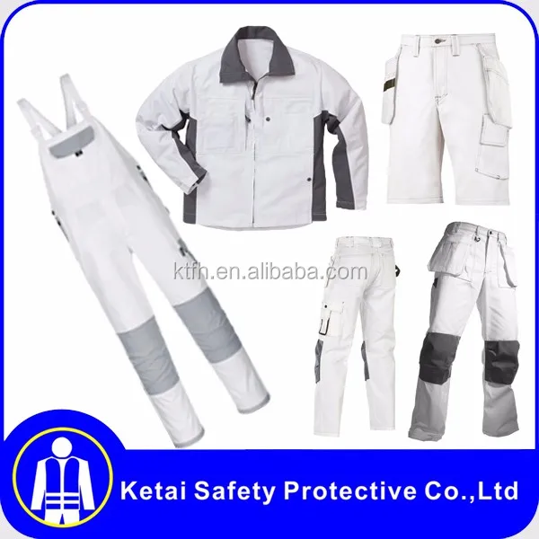 Men's Relaxed Fit Painters Pants white work pants painter