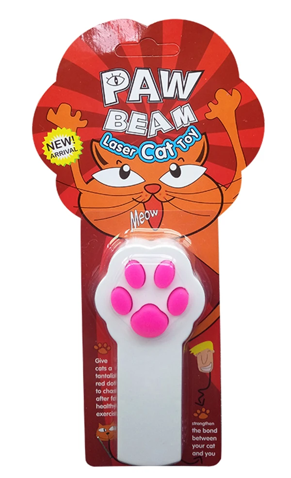Pet Cat Dog Catch The Interactive LED Light Pointer Toy Stick Teaser Exercise Training Tool With Paw Prints Shape.jpg