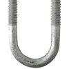 3/8"-16 x 3" Pipe Size Zinc Plated High Strength Round Bend U shaped Bolt