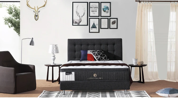 Home bedroom furniture memory foam mattress and gel pocket coil springs mattresses