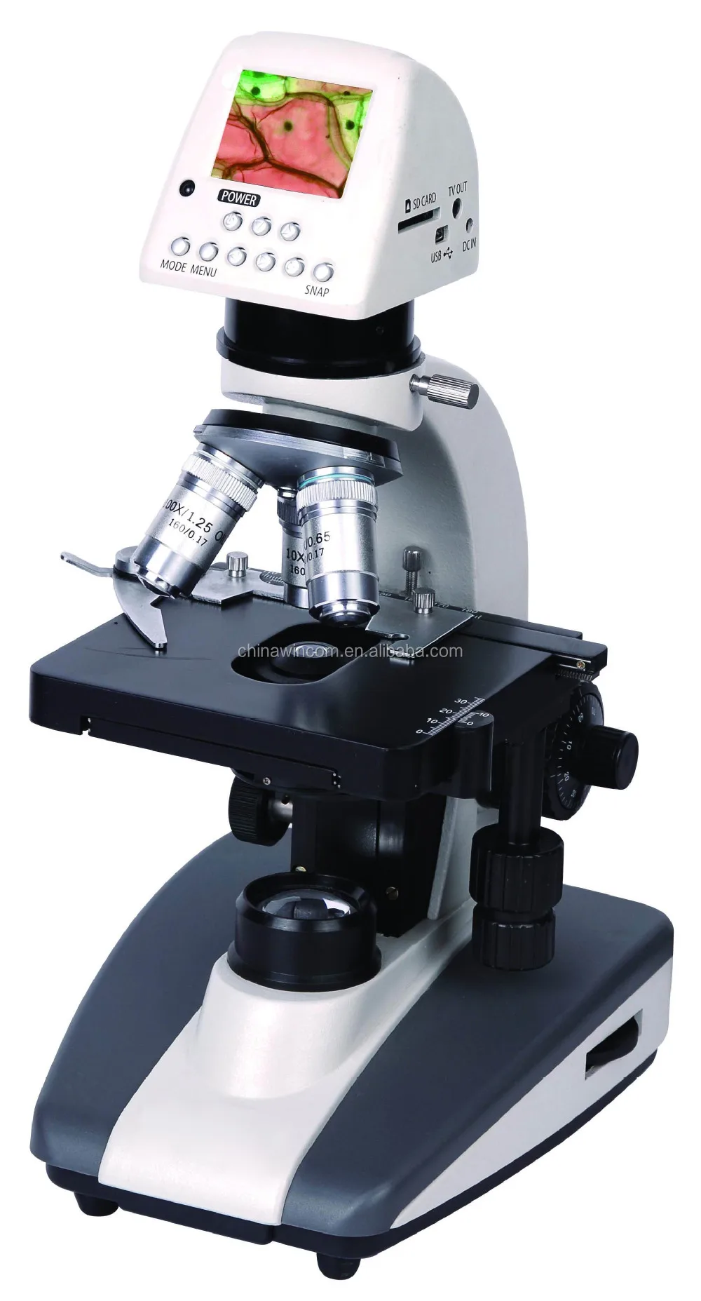 Laboratory USB Digital Microscope with Mini LCD Screen SHD-34