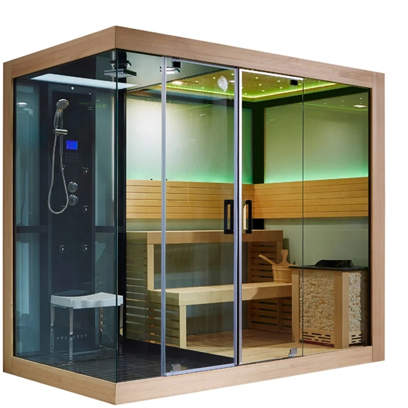 Steam Shower Sauna Room - Dry Steam with Canadian Cedar