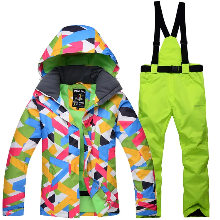 

Waterproof Ski Suit Winter Snowboard Jacket Pants Mountain Women, Picture