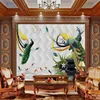Geometric Background Peacock Illustration Home Wallpaper Room Wallpaper Wallpaper Decor