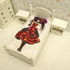 Anime custom printed brushed nylon bed sheets DATE A LIVE tokisaki kurumi china supplier wholesale bedding sheet set