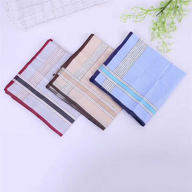 
Custom Good Quality Printed Pocket Square Cotton Handkerchief for Men 