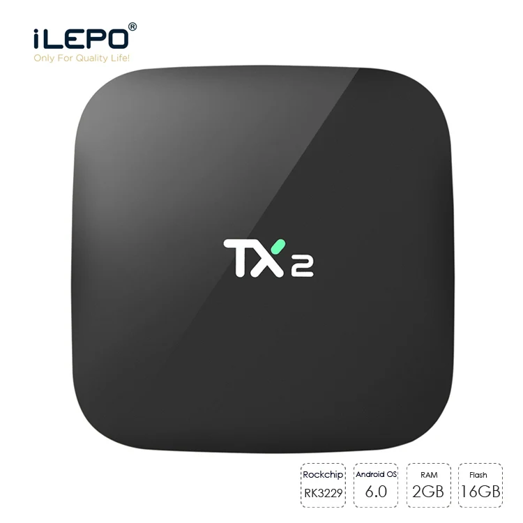 

TX2 Rockchip rk3229 smart ott android tv box tx2 Android 6.0 RAM/Flash: 2GB/16GB tx2 android tv box