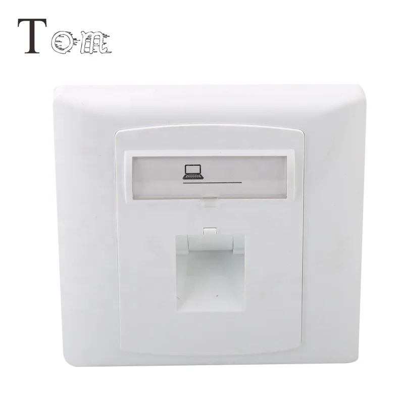 MB-17-01 86x86 TOM Cat6 faceplate rj11 rj45 1 port modular keystone jack network face plate(4).jpg
