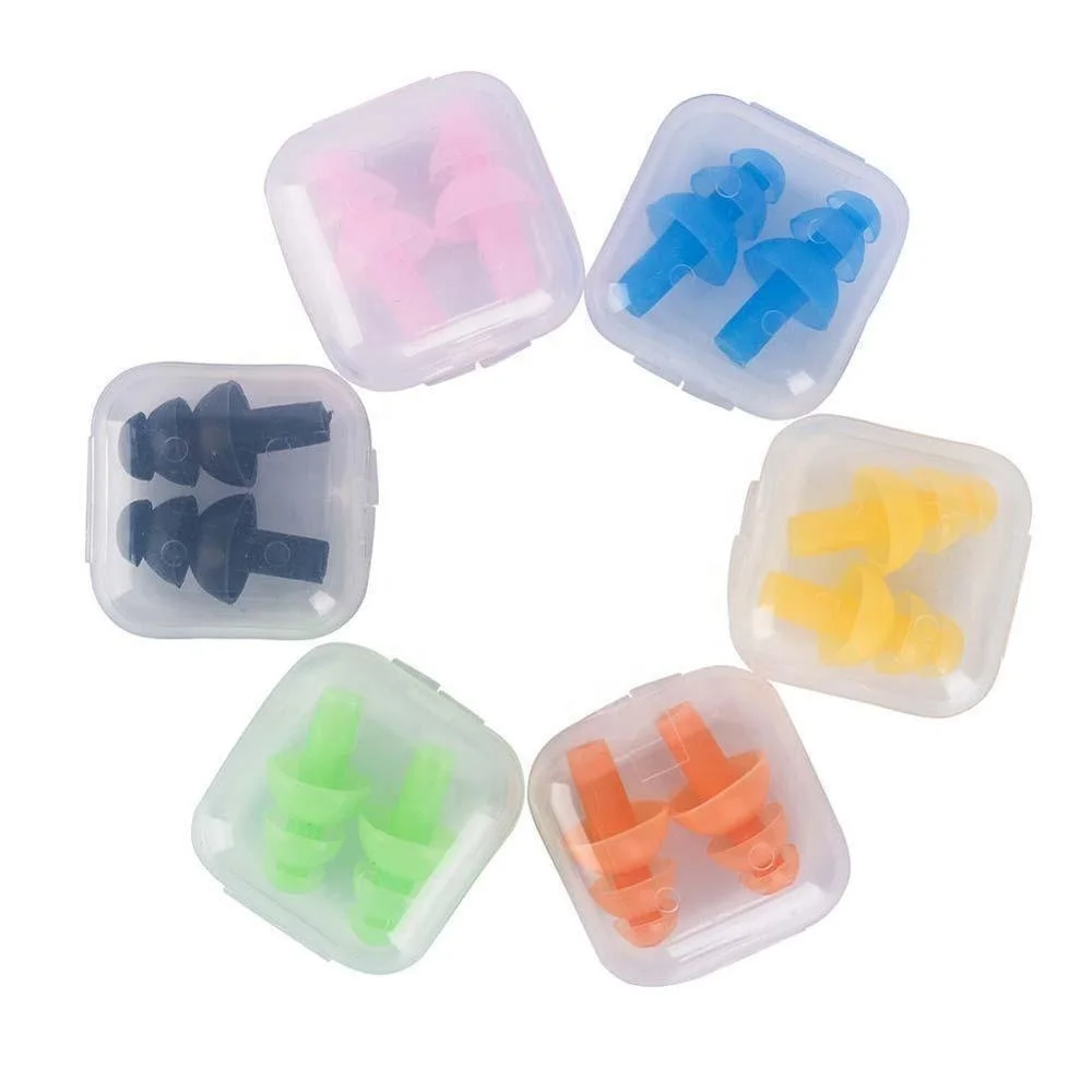 Top Quality Waterproof Silicon Gel Ear Plug Sleep Swimming Hearing