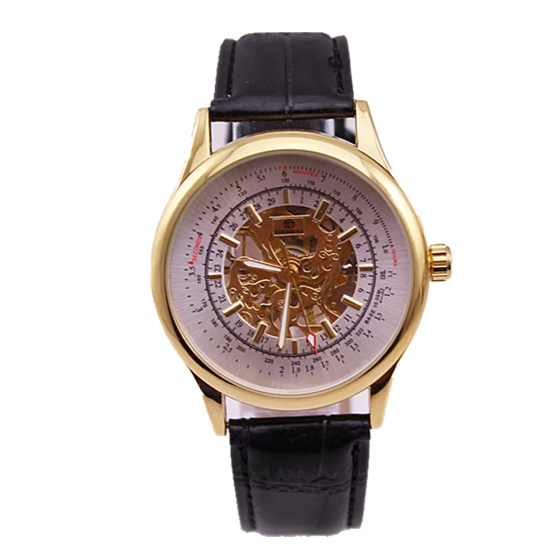 

Hot sale manual mechanical movement skeleton watches