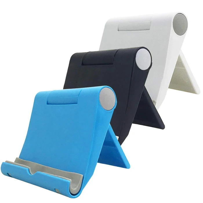 

Universal Foldable Phone Stand, Multi-angle Plastic Portable Cell Phone Mobile Security Stand Holder, White, black, yellow, pink, green, blue