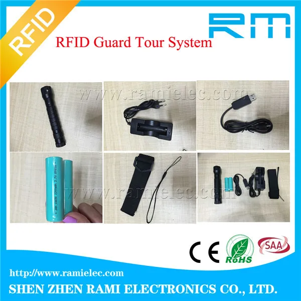 Waterproof Security 125khz Rfid Guard Tour System For Patrol Tracking