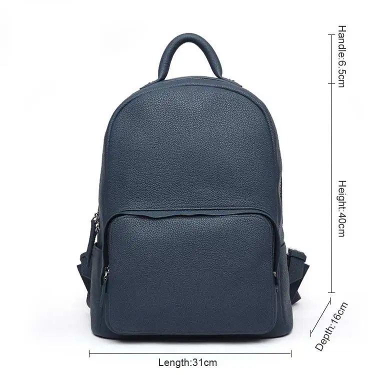 

Factory Price Men Custom Leather Backpack,Custom Backpack Manufacturers China, Black,blue