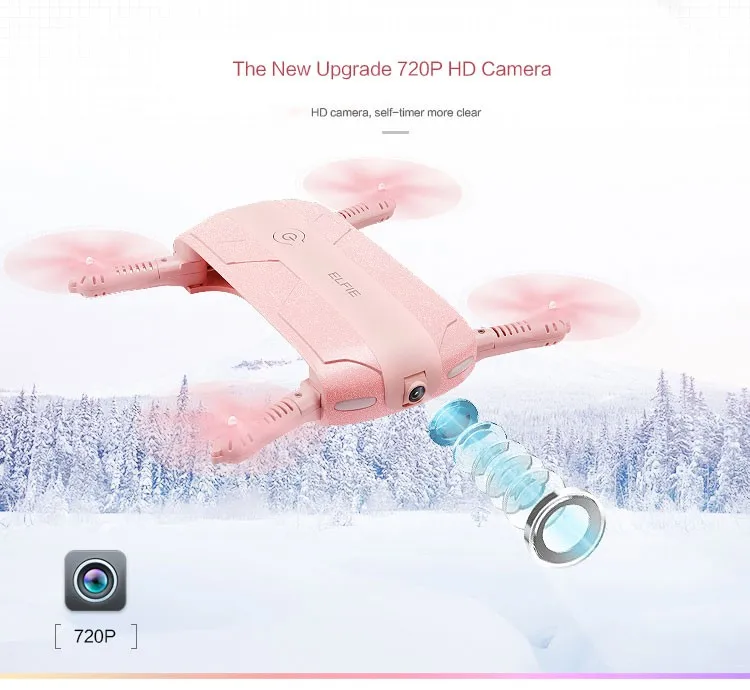 2018 hot sale ELFIE JJRC h37 mini foldable pocket selfie drone with hd camera and gps