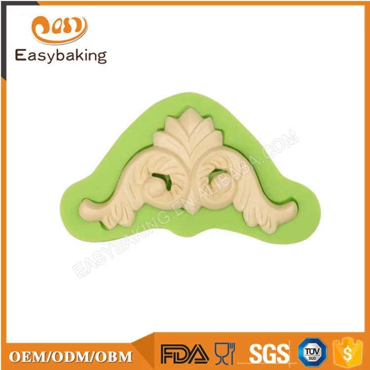 ES-5024 Best selling scroll silicone cake decorating molds fondant cake tools