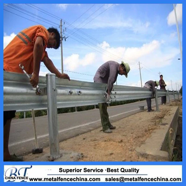 W Beam Guard Rails Protecting road used safety steel Highway Guardrail