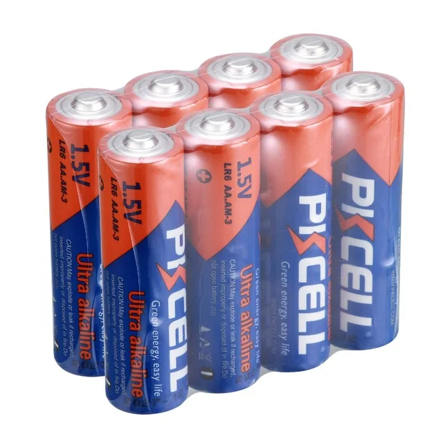 pkcell cheap price 1.5v alkaline battery aa lr6 am3 1.5v alkaline cells