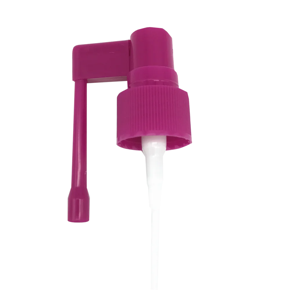 定制彩色喷雾器 24 410 塑料医用口腔喷雾器与长喷嘴