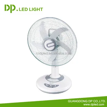 rechargeable table fan with light