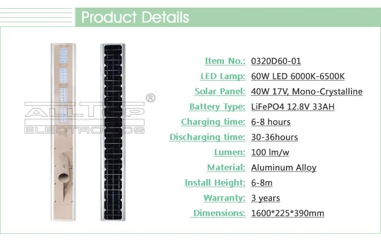 ALLTOP solar street light with pole functional supplier-16