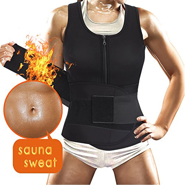 

HOT Women Workout Weight Loss Neoprene Body Shaper Vest With Belt, N/a