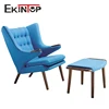 Standard designs size of cotton vip round hair salon furniture one seater person single seat sofa