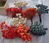 1.2cm double end faux iced berry stem for christmas season decoration
