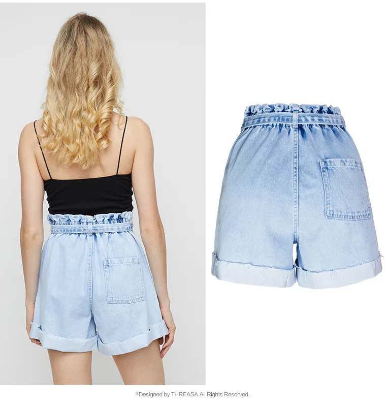 baggy jean shorts womens