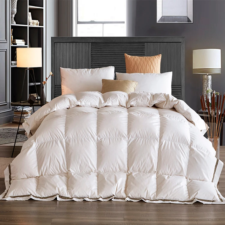 Luxury Filling White Goose Down Quilt Comforter Winter Warm Soft