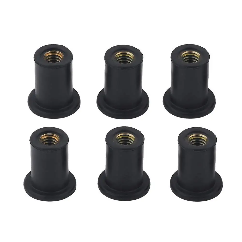 Jili Online 15 Pcs M5 Metric Rubber Well Nuts Windscreen Fairing Nut Wellnuts Hardware