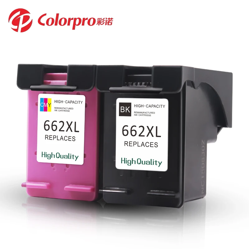 Colorpro 662xl 662 Reman Ink Cartridge Compatible For Hp
