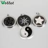 2014 Bulk Sale Black Enamel magnetic pendants quantum science pendant side effects