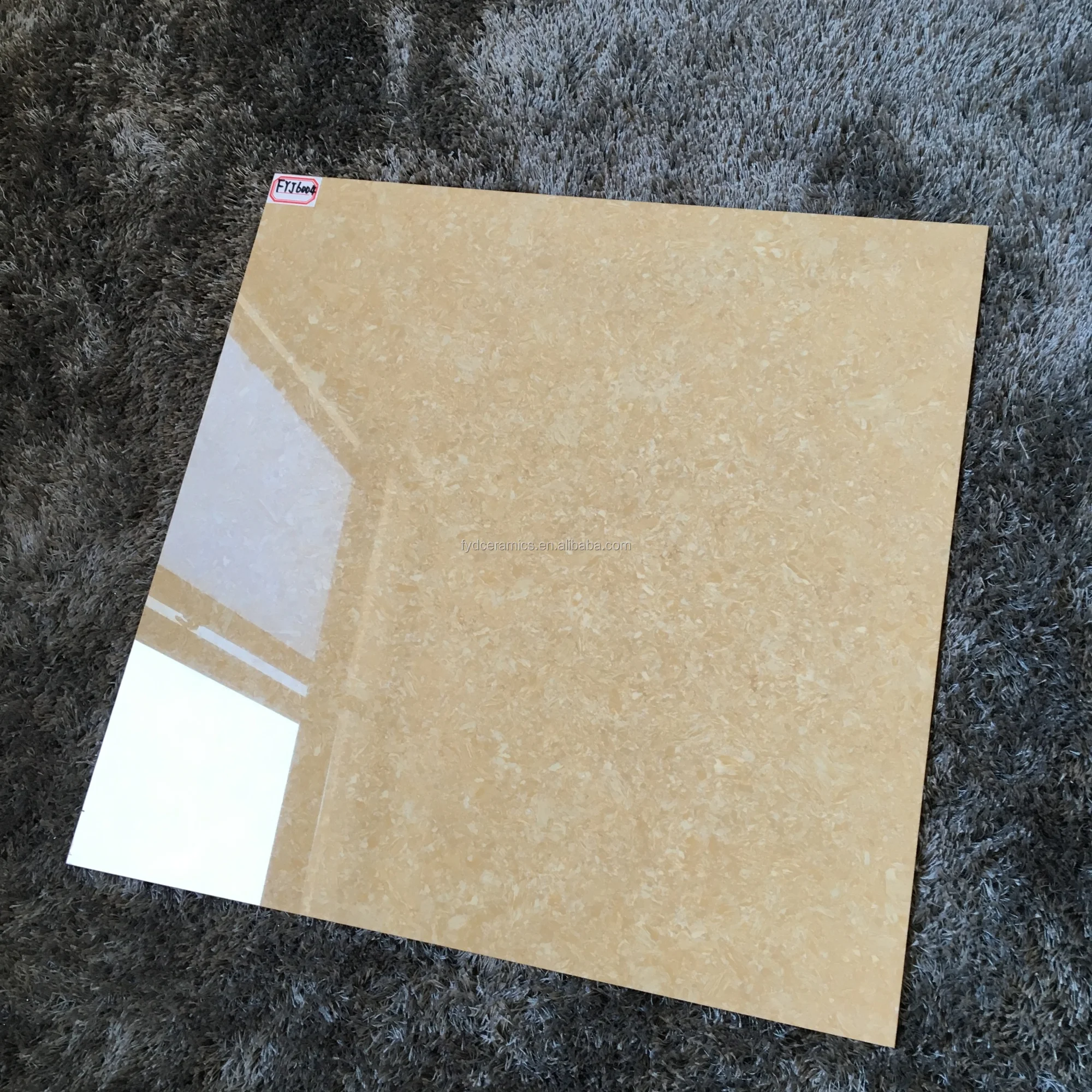 Polished Floor Tiles Dark Yellow Tulip Porcelain Floor Tiles Lebanon