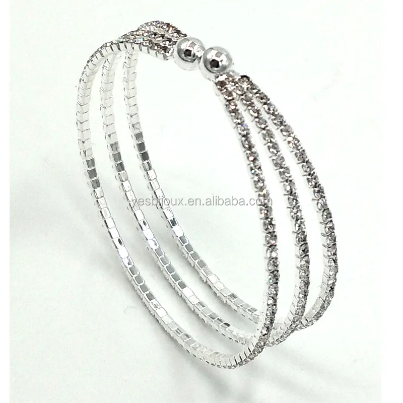 

silver rhinestone bangle cuff bangle bracelet jewellery