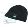 Warm Comfortable Fashionable (black) Beanie Winter Hat Stocking Cap Wireless Bluetooth Headphones hats